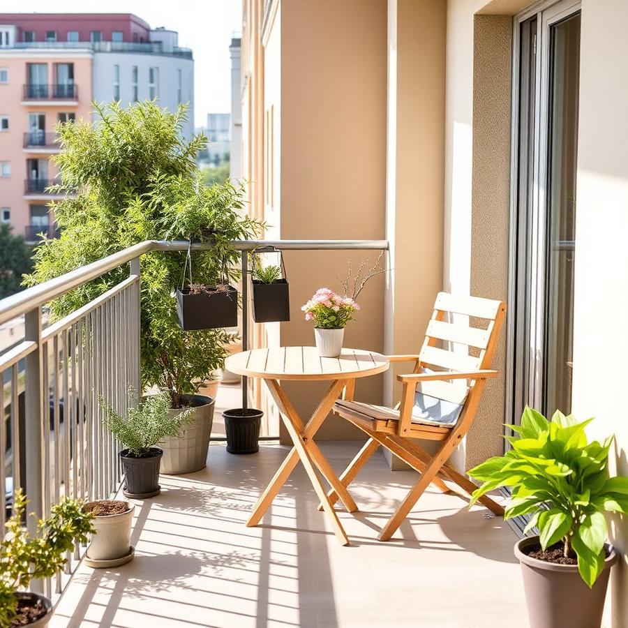 Balcony Chair Set in an outdoor setting